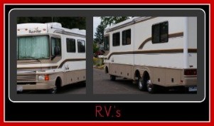 A collection of our customers recreational vehicles that have been detailed by Fifty Dollar Detail, Ridgefield, WA.